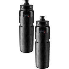 Elite Fly Tex Water Bottle Bundle 950ml Black, Textured Grip, Lightweight