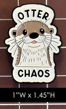 Otter Chaos Enamel Pin