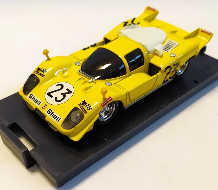 BRUMM 1:43 AUTO DIE CAST FERRARI  512 S HP 550 #23  1970 GIALLO   ART  R 201 - Immagine 2 di 2