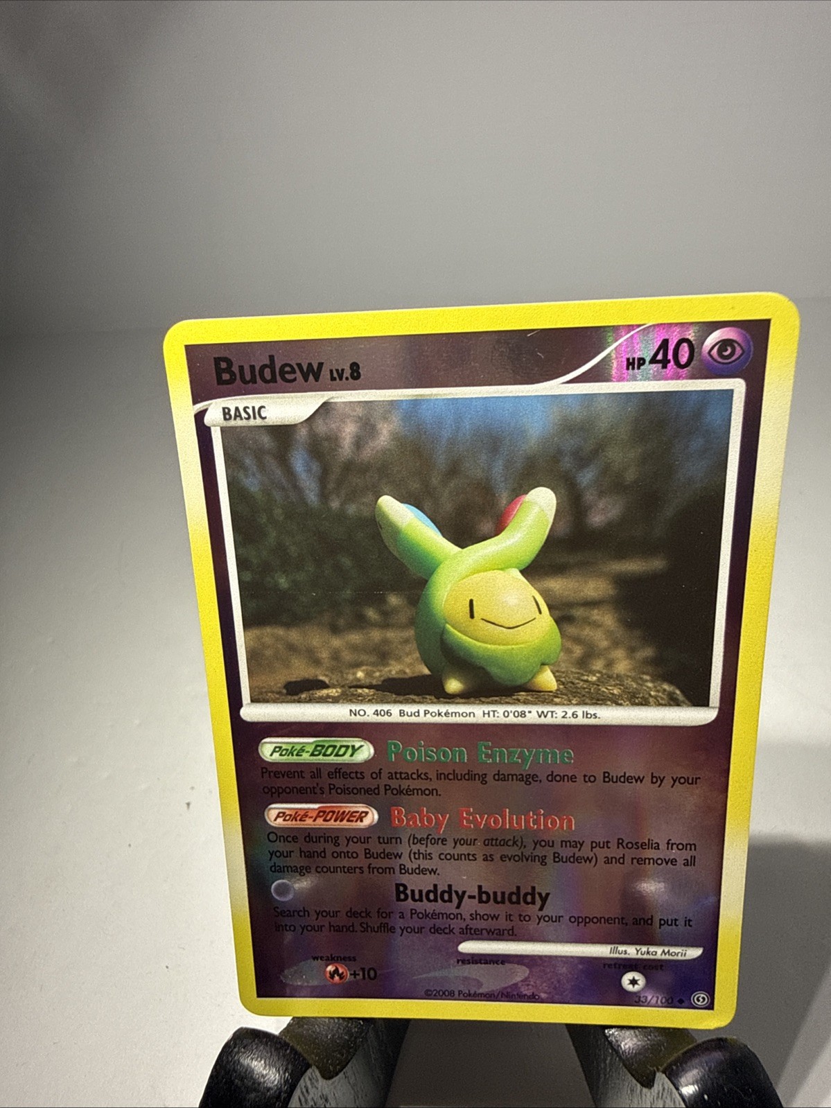 Budew 33/100 Stormfront Reverse Holo Excellent LP