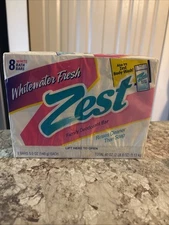 1998 ZEST Whitewater Fresh Deodorant Soap 8x Bath 5 Oz Bars SEALED Movie Prop