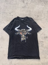 VTG 2005 WWF Layin The Smack Down The Rock Brahma Bull T-Shirt Titan Sports S