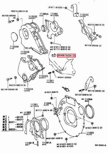 Genuine LandCruiser 80 75 70 78 Series 1HZ 1KZ 1PZ 1HD Timing Belt Cover Clip - Picture 16 of 20