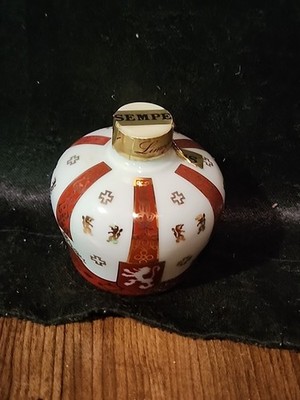 Vintage Empty Sempé Napoleon ''Crown'' Armagnac Limoges porcelain decanter Bottle