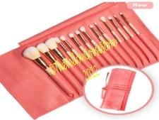  ❤️ FARMASI 🐥14 pc MAKEUP BRUSH SET w/Roll  FREE SHIPPING 