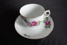 Fürstenberg Form Alt Fürstenberg Rote Rose Kaffeetasse mit Untertasse sehr gut