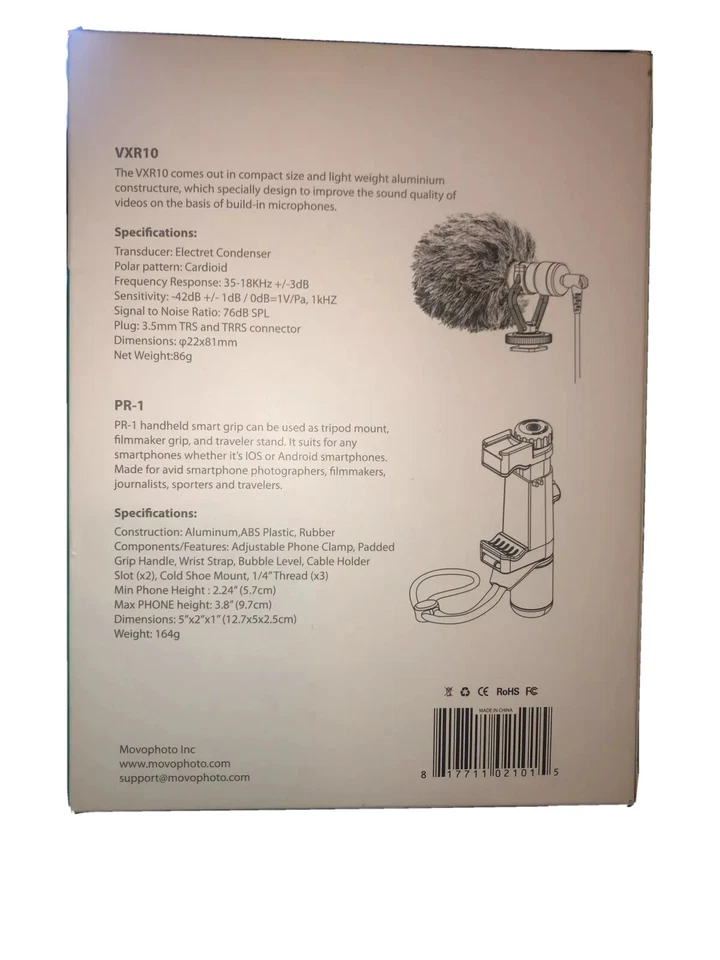 Movo Smartphone Video Rig with Shotgun Microphone Grip Handle - Image 2 of 3