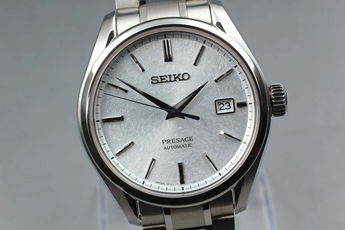 N MINT Box SEIKO PRESAGE 6R15 04A0 SARX055 White Dial Men Watch AT From JAPAN