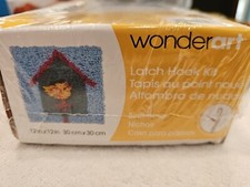 Wonderart, Latch Hook Kit, 12"X12" Birdhouse, NEW IN BOX  SEALED