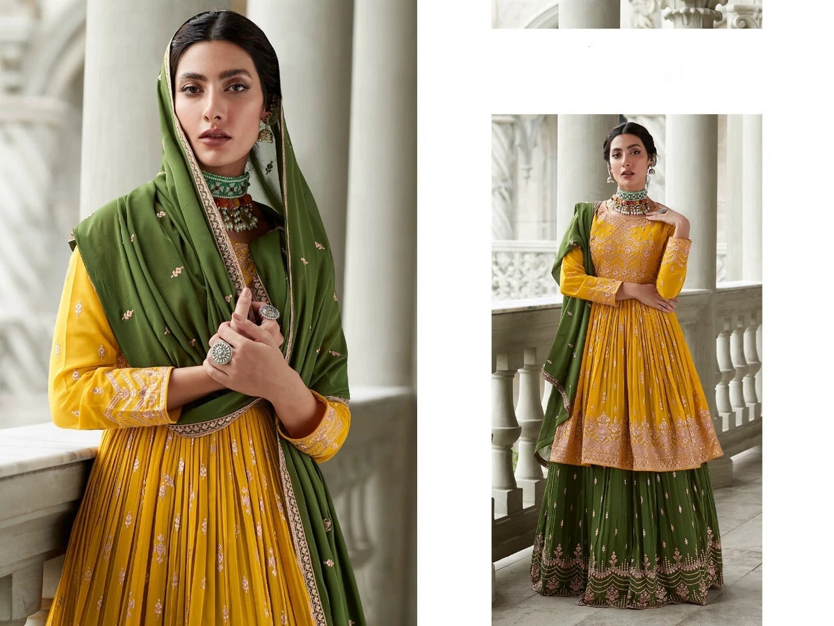 Buy Mustard Designer Party Wear Crepe Wedding Suit | Wedding Suits