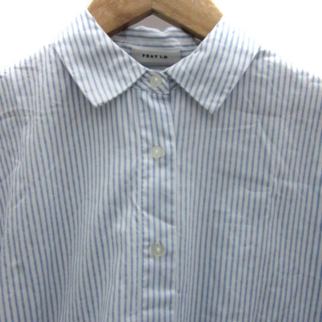 Frey ID Shirt Long Sleeve Striped F Light Blue MO Used Frey ID Shirt Long Sleeve Striped F Light Blue MO Used