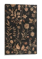 Botanical Butterflies Canvas Art Print, Vintage Decor Collection