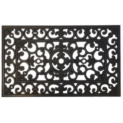Felpudo Goma Filigran Negro 75x45 CM Por Ib Laursen - Imagen 1 de 3