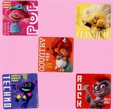 15 Trolls World Tour - Large Stickers - Party Favors - Rewards