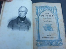 RARE 1825 Chant De Sacre la Deille Des Armes Lamartine Paris Baudouin Freres