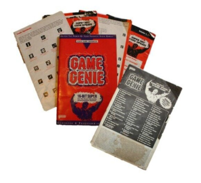 Game Genie Super Nintendo SNES Manual Codebook Updates-6 Booklets-Missing Pages