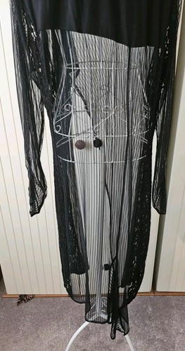 NOR Sheer And Lace Black Evening Jacket - Picture 2 of 11