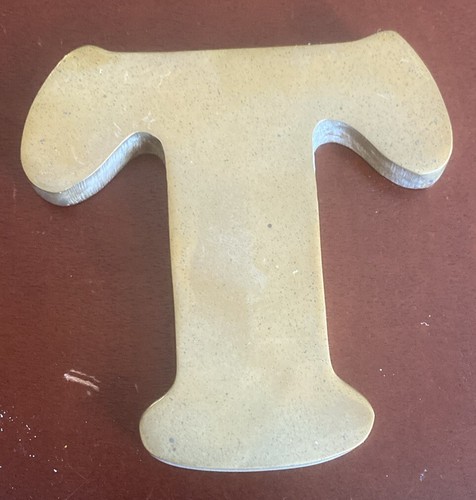 Solid Brass Letter "T" 3 3/4" High