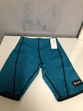 Aeroskin California Blue / Turq Swim Spandex Shorts Diving/Surf Pocket Size 4