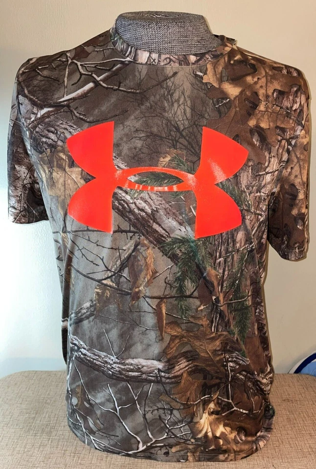 Under Armour SHORT Sleeve Crew SHIRT REALTREE XTRA GREEN CAMO MEDIUM - Image 3 of 4