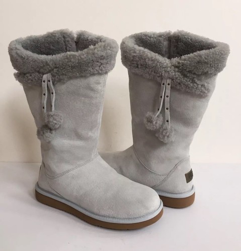 UGG PLUMDALE CUFF POM POM GREY VIOLET 