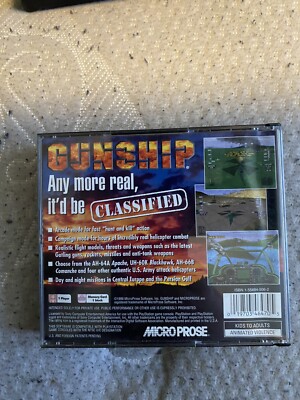 Gunship (Sony PlayStation 1, 1996) COMPLETE! 19703464705| eBay