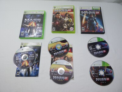 Mass Effect 1, 2, & 3 (Microsoft Xbox 360, 2007)