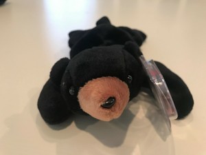 blackie the black bear beanie baby
