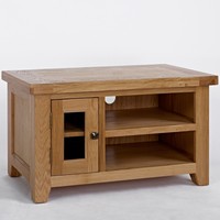 Carson Solid Oak Living Room Furniture Small Television Cabinet With Door Carson Solid Oak Living Room Furniture Small Television Cabinet With Door