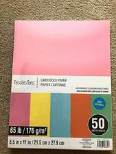 Recollections " LIGHT BRIGHTS " Cardstock Paper 8.5" x 11" 50 sheets