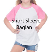 New Girls PINK Short Sleeve Raglan Sleeve Shirts LOT 15 pcs 5T KAVIO CLOSEOUT
