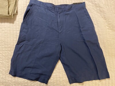 Axis LA Mens Shorts Sz.34 Blue Flat Front. 