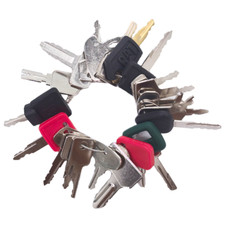 24 Heavy Contruction Equipment Key Set Case Kubota Volvo JCB Komatsu Bobcat Cat
