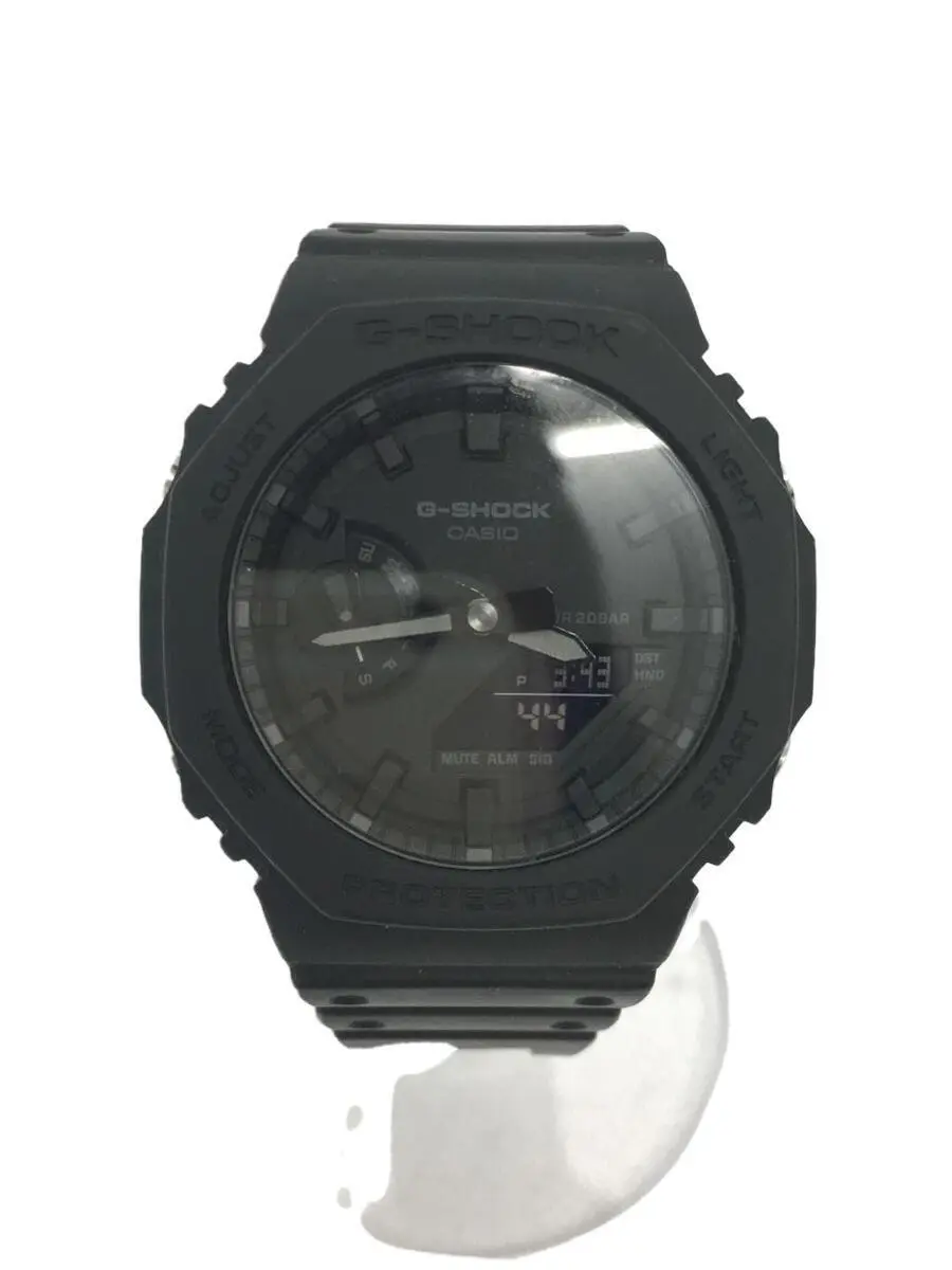 CASIO GA-2100-1A1JF G-SHOCK Quartz Digiana Black Men's Watch Used Good  Condition