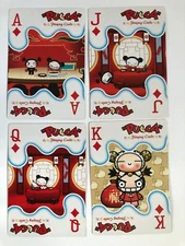 Pucca Chinese Girl Dolls Cartoon Playing SWAP CARDS King/Queen/Ace/Jack Diamonds