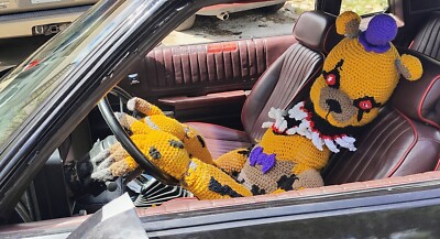 Golden Freddy Five Nights At Freddys Crochet Doll Bear Handmade FNAF 5 Ft 4'' In