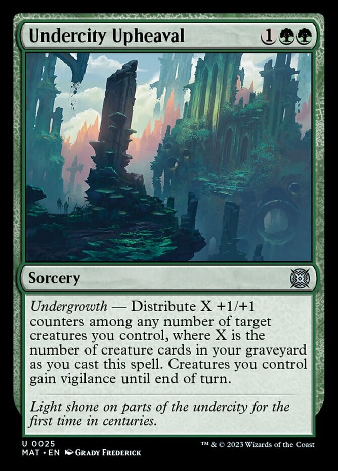 Near Mint, English - 4 x MTG Undercity Upheaval - Foil March