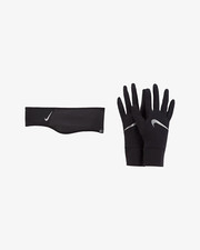 Authentic NIKE Women's M/L Lightweight Fleece Reflective Run Hat and Glove Set