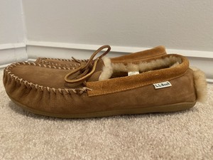 wide moccasin slippers