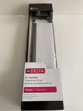 Delta 75912-BL 12" Trisinic Towel Bar Matte Black Finish