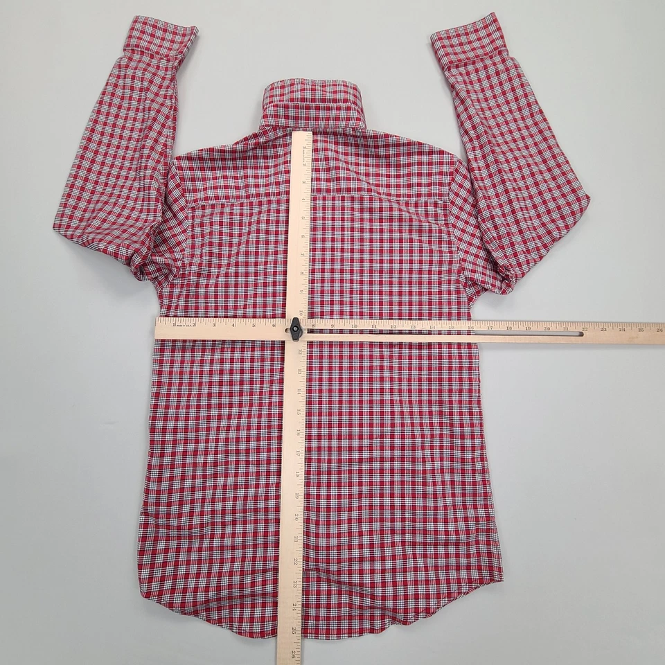 Tommy Hilfiger Shirt Womens 14 Red Button Up Comfort Casual Stylish - Image 3 of 4