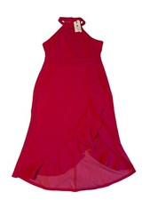 Clearance: Merokeety Hot Pink Summer Party Dress, women's size XL, fashion