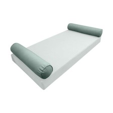 *COVER ONLY* Style5 Queen Size 58"x8" Piped Trim Bolster Pillow SlipCover AD002