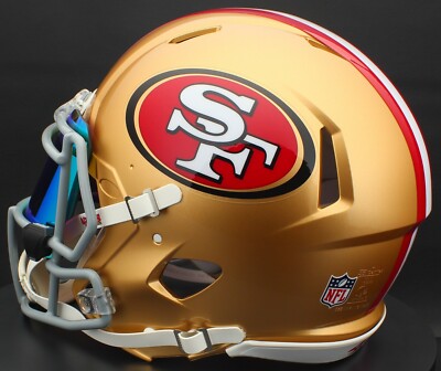 SAN FRANCISCO 49ers NFL Football Helmet with REVO YELLOW-GOLD