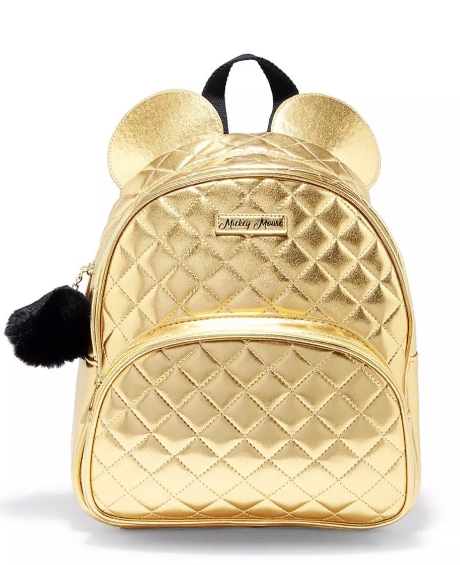 NWT DISNEY MICKEY MOUSE GOLD BACKPACK PURSE WITH MICKEY  display picture 2