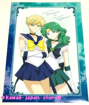 Sailor Moon Eternal Movie 2021 Clear Poster Sailor Uranus & Sailor Neptune A3