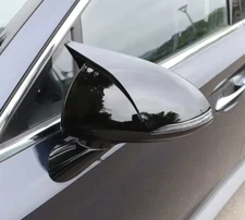 2x Gloss Black Rear Side View Mirror Add-On Cover For Hyundai Sonata 2020-2023