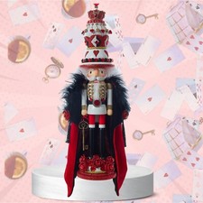 Kurt Adler Hollywood King of Hearts Alice in Wonderland Nutcracker 18.8" K55