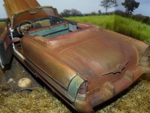 1/18 ( DS ) verlassen und ausgeschliffen 1955 Packard Cabrio, Scheunenfund - Bild 5 von 9