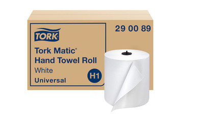 Tork Matic Paper Hand Towel Roll White H1, 700-ft/Roll, 6 Rolls/Carton (290089)